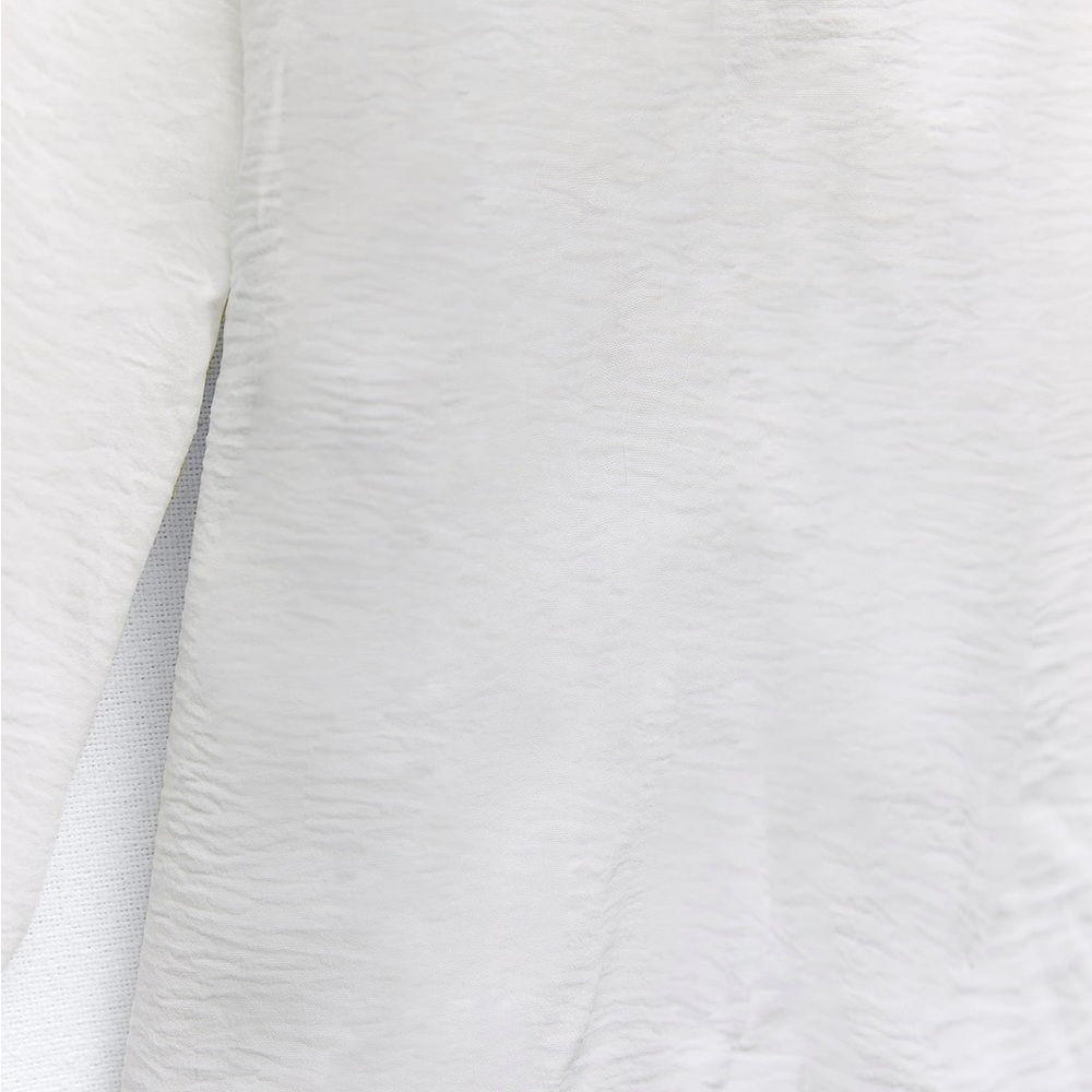 ZARA NWT WHITE TIE WRINKLE KIMONO - Picture 10 of 11